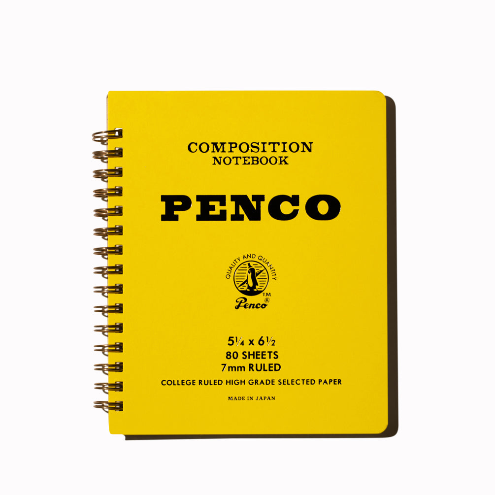 Coil Yellow Medium Notebook by Hightide Penco