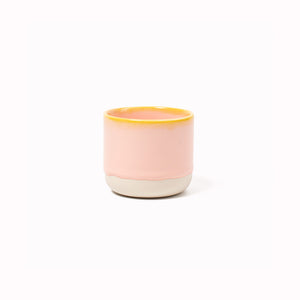 Danish/Japanese mix up with these thick glazed, hand made ceramic small beakers from Studio Arhoj. Can be used as a drinking vessel for espresso or a morning juice or as a small succulent planter (or simply beautifully ornamental.)
