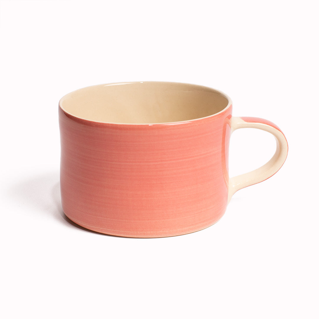 Rose Plain Wash Wide Mug by Musango