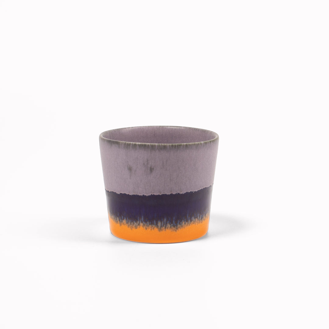 Hand Glazed Cup | Lavender+Orange