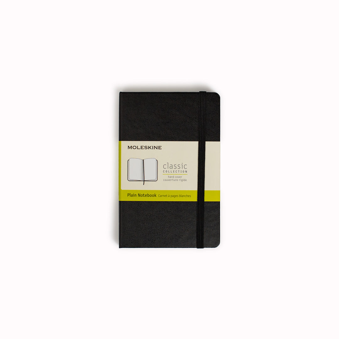 Black Plain Hard Cover Classic Notebook by Moleskine