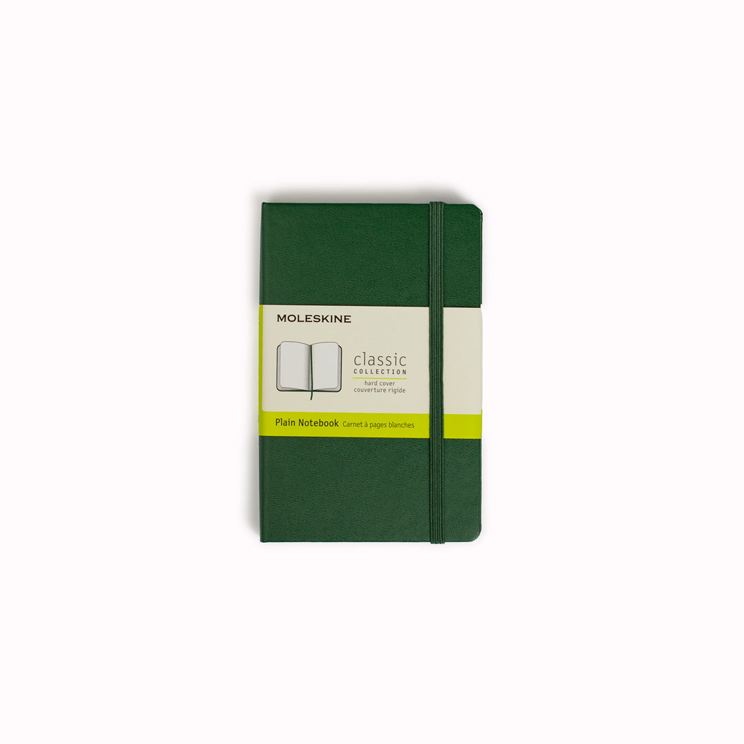 Myrtle Green Plain Hard Cover Classic Notebook by Moleskine
