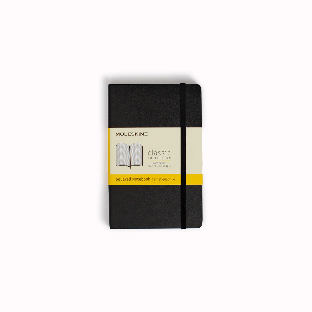 Black Squared Soft Cover Classic Notebook by Moleskine