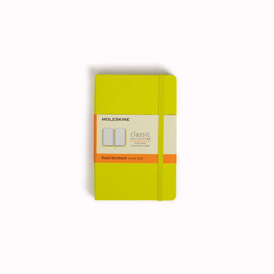 Lemon Green Ruled Hard Cover Classic Notebook by Moleskine