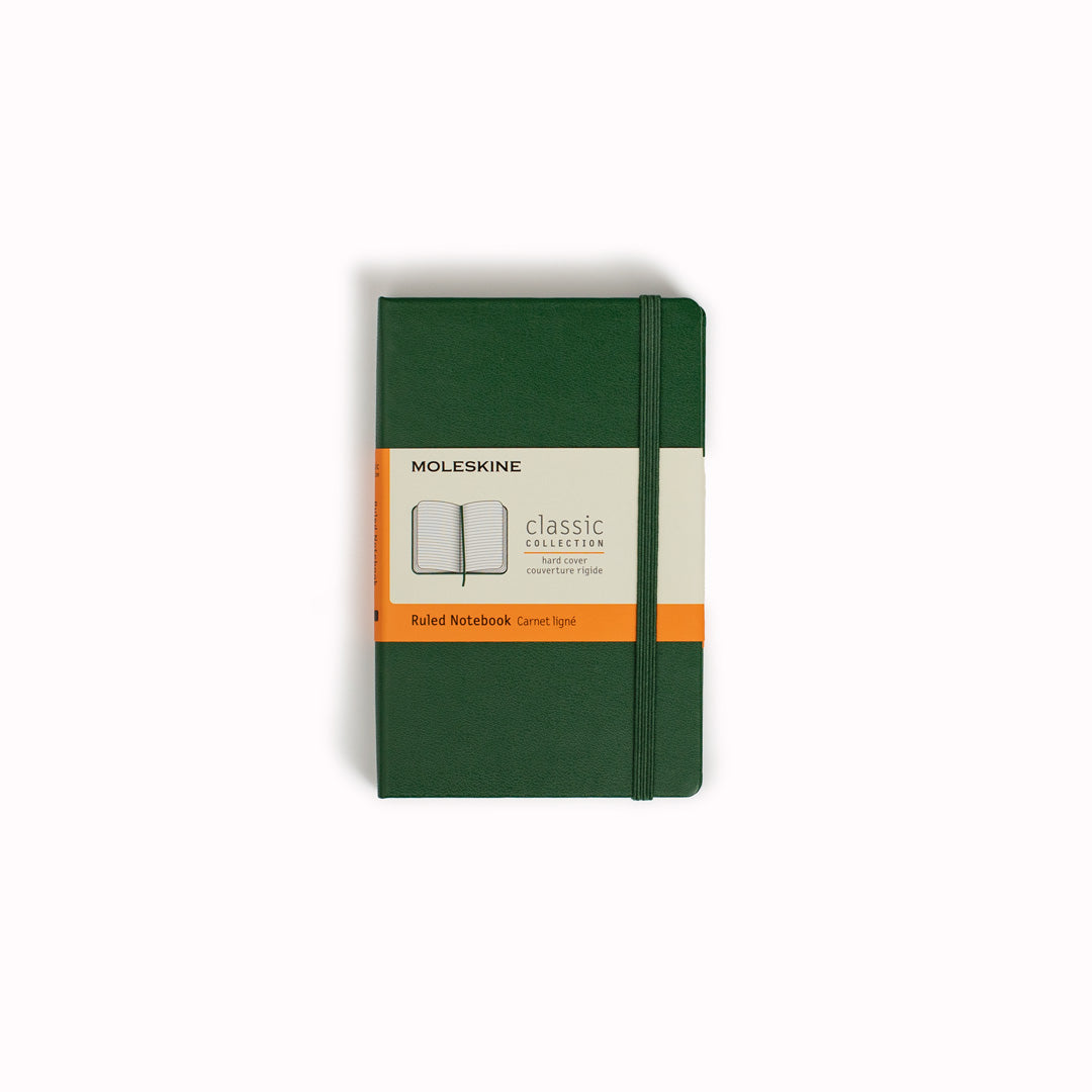 Myrtle Green Ruled Hard Cover Classic Notebook by Moleskine