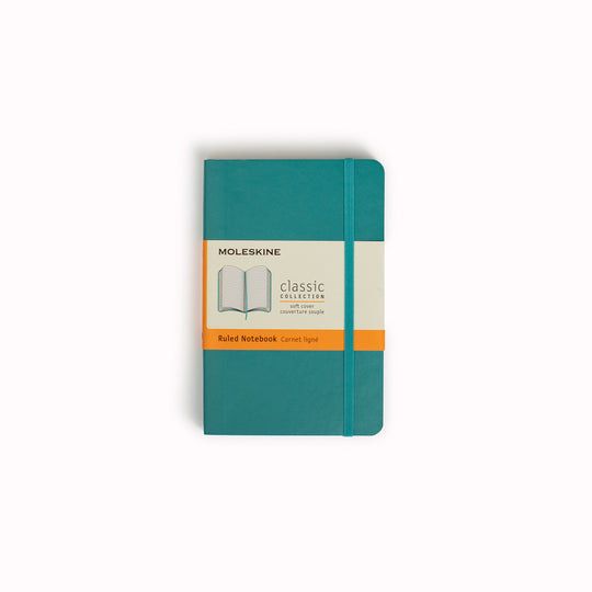 Reef Blue Ruled Soft Cover Classic Notebook by Moleskine