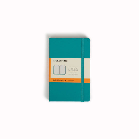 Reef Blue Ruled Hard Cover Classic Notebook by Moleskine