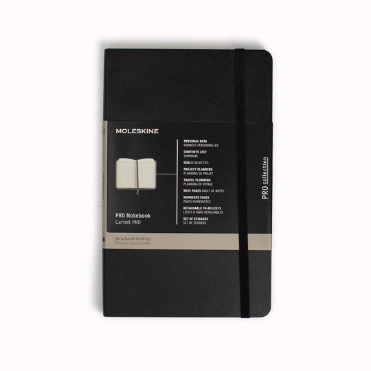 Soft Cover Black Pro Notebook Planner from Moleskine