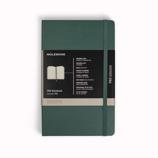 Hard Cover Green Pro Notebook Planner from Moleskine