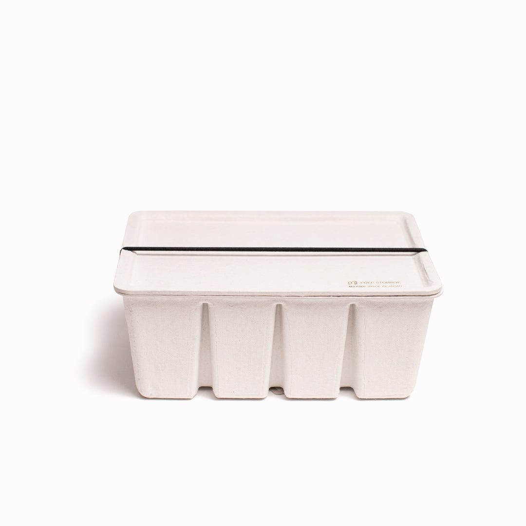 Pulp Storage Box - Medium in White from Midori