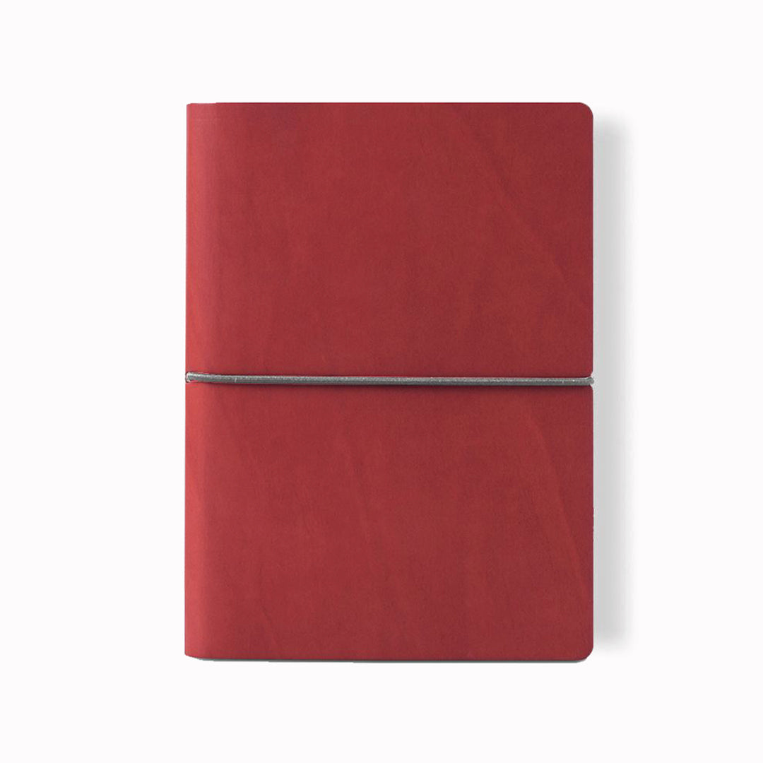 Red Classic Notebook from Ciak | A5 with elastic closure
