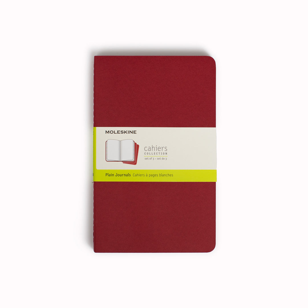 Cranberry Red Large | Plain Cahier Journal from Moleskine