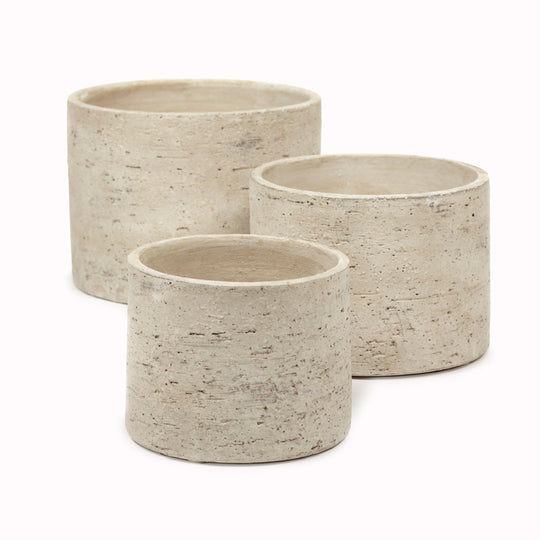 Sand Rustic Flower Pot Collection for Serax