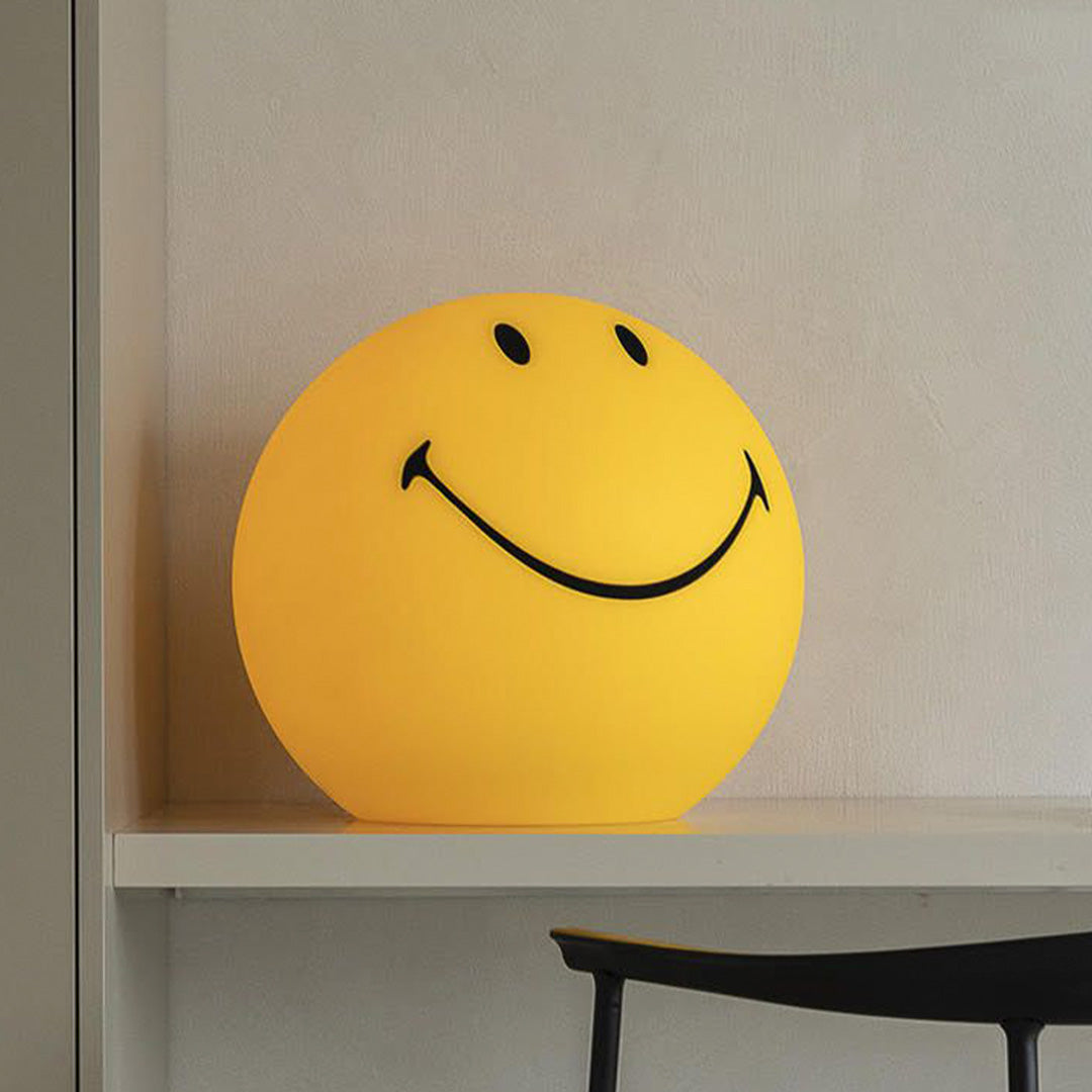 Design Icon Smiley Dimmable Light Large on Shelf from Mr Maria