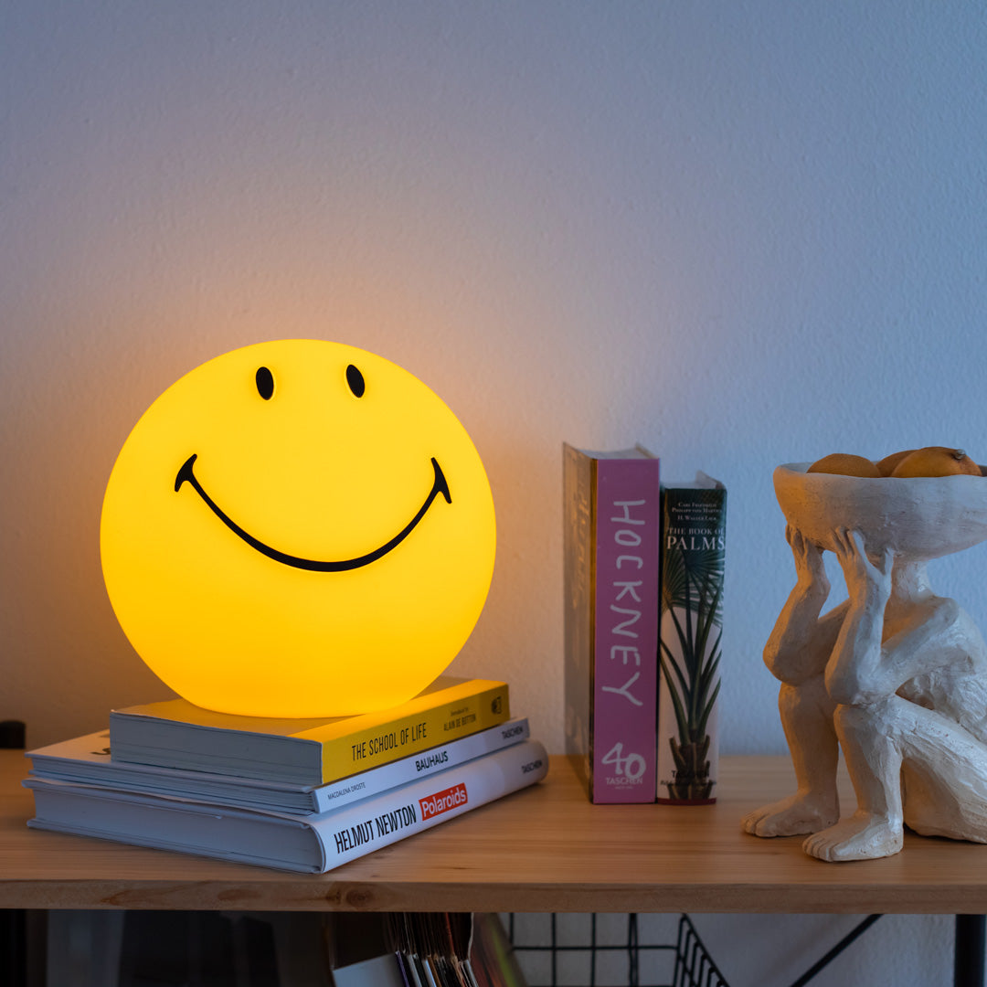 Design Icon Smiley Dimmable Light Medium on Shelf  from Mr Maria