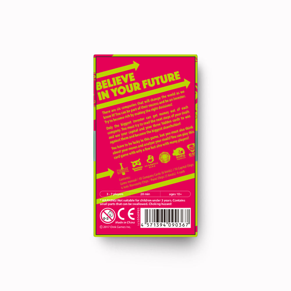 Startups Rear Cover Artwork Oink Games Japan on a white background