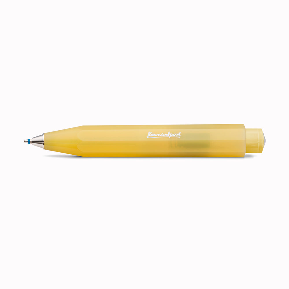 Frosted Sport - Sweet Banana Ballpoint Pen From Kaweco | Famed for their pocket-sized rollerballs and mechanical pencils, Kaweco have been designing and manufacturing precision writing implements since 1889.