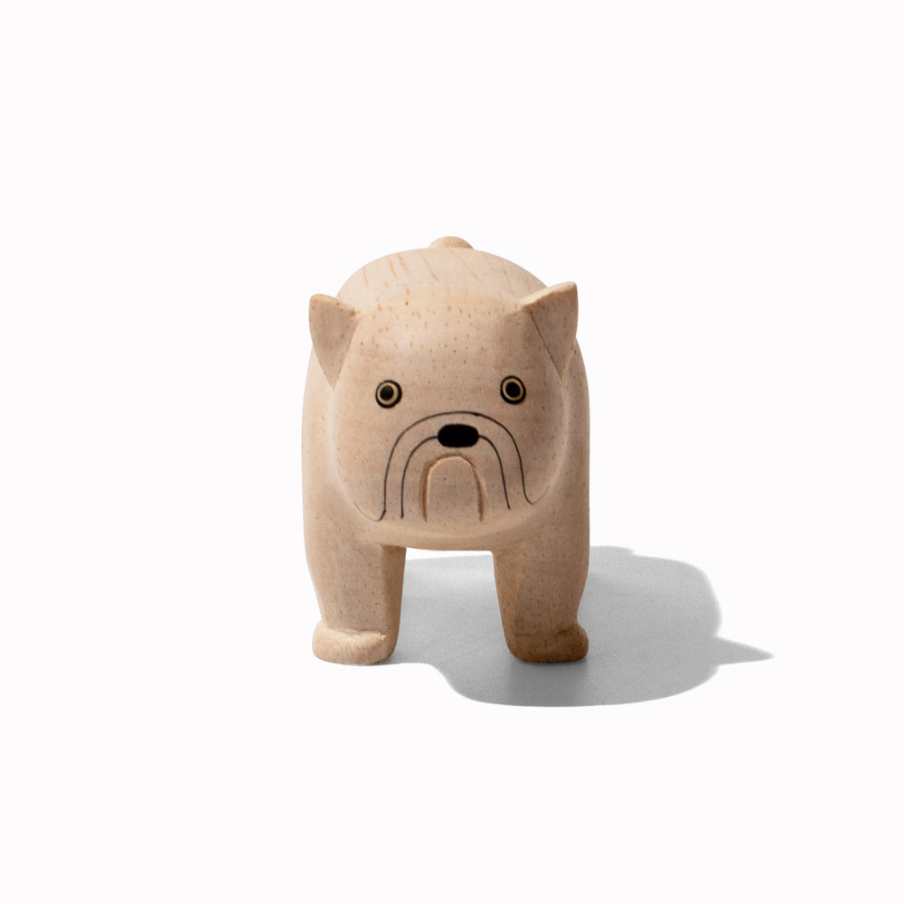 Bulldog Wooden Handmade Animal from T-Labs - Uniquely Handcrafted in Indonesia