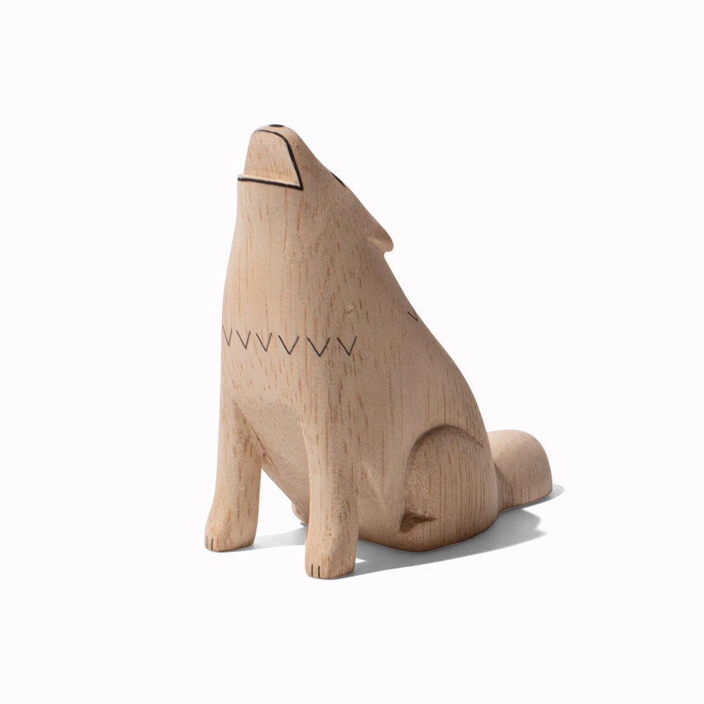 Wolf Wooden Handmade Animal from T-Labs - Uniquely Handcrafted in Indonesia