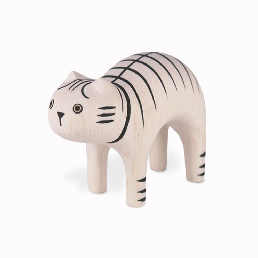 Tiger Cat Wooden Handmade Animal from T-Labs - Uniquely Handcrafted in Indonesia