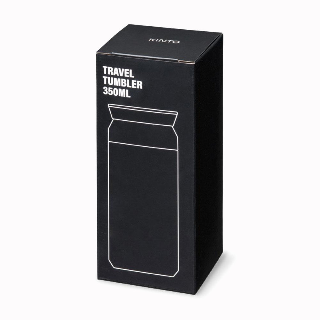 350ml Black stainless steel double walled vacuum tumbler in box, will keep drinks either hot or cold for up to 6 hours.