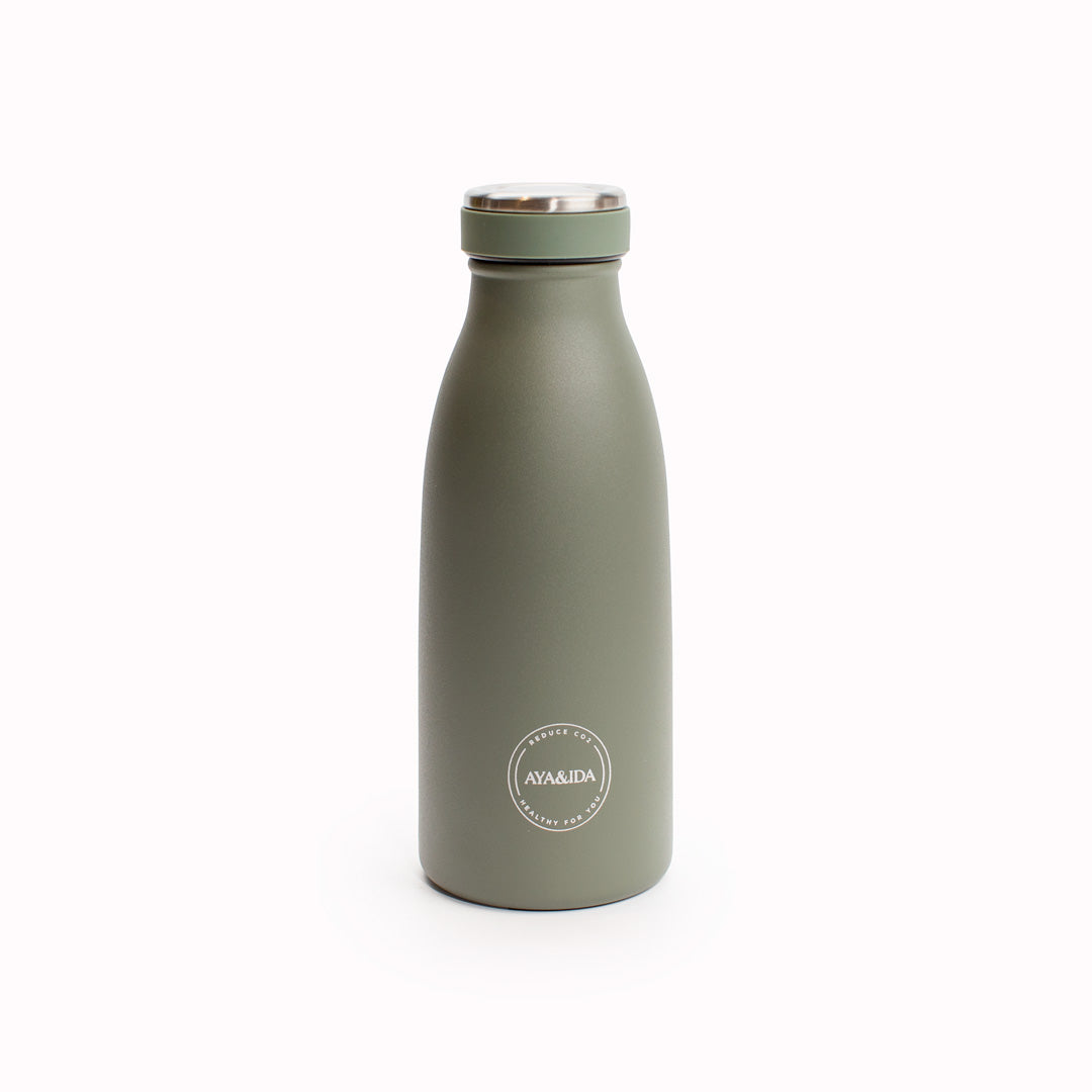 Tropical Green 350ml Insulated Drinking Bottle from AYA&IDA
