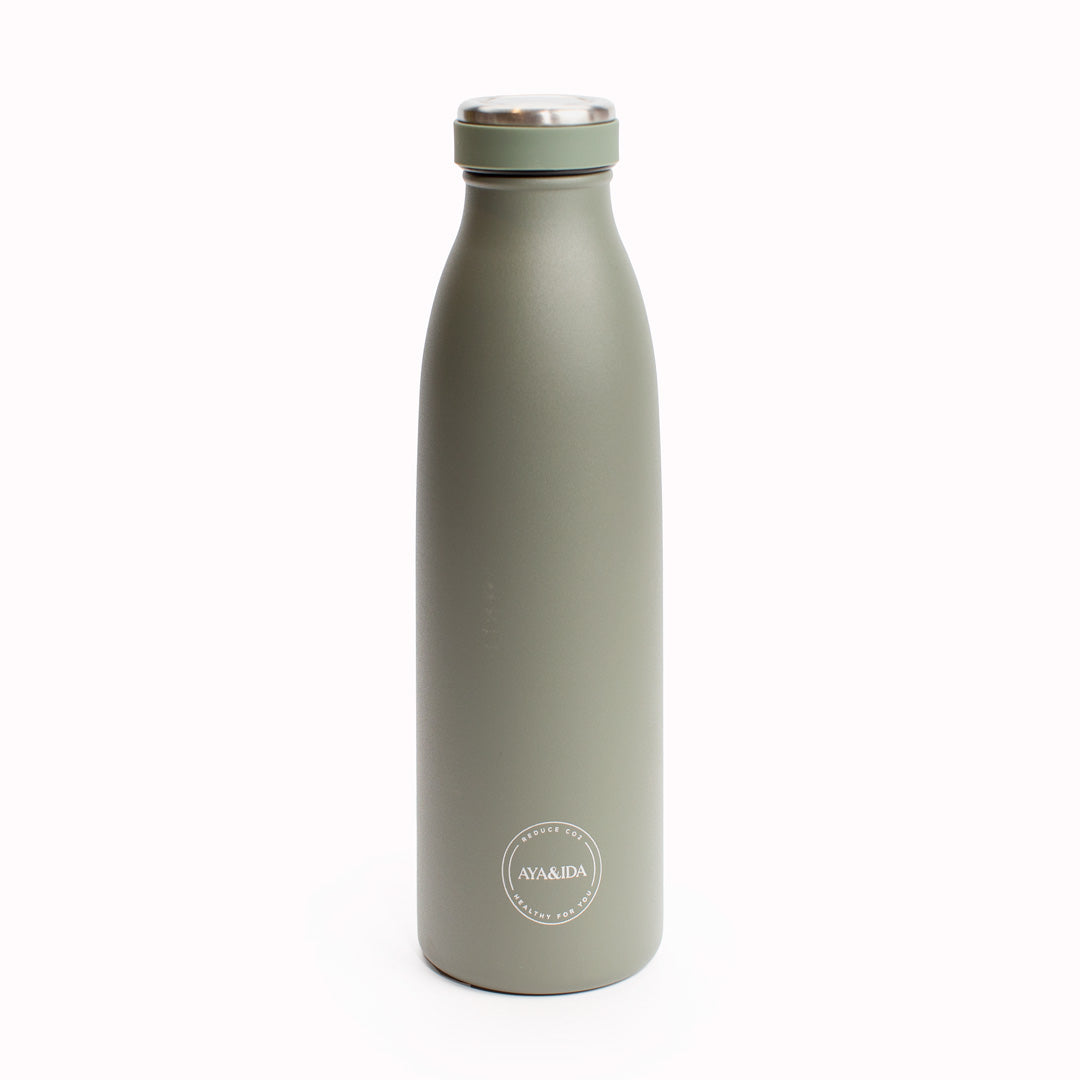 Tropical Green 500ml Insulated Drinking Bottle from AYA&IDA