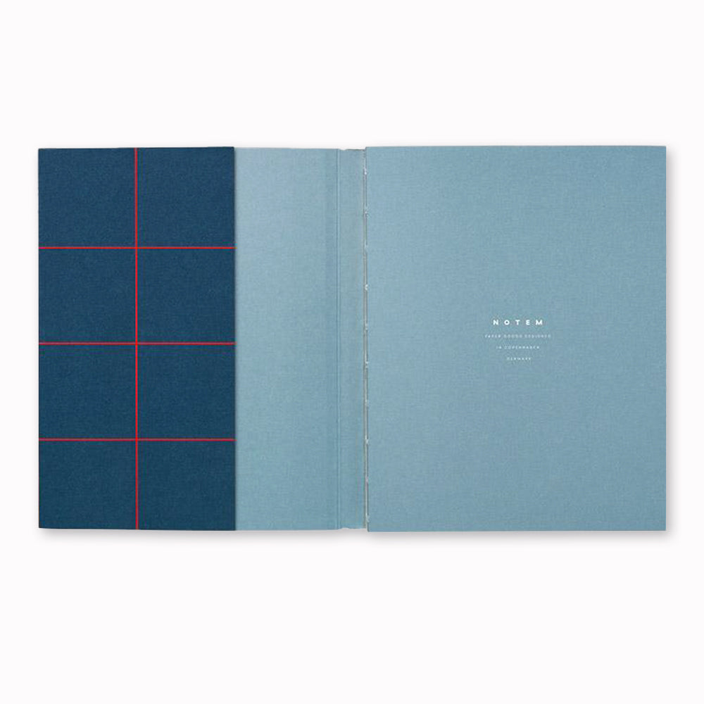 Inside cover of Notem Uma Layflat Notebook, A stylish and functional notebook that helps you organize your thoughts and ideas.