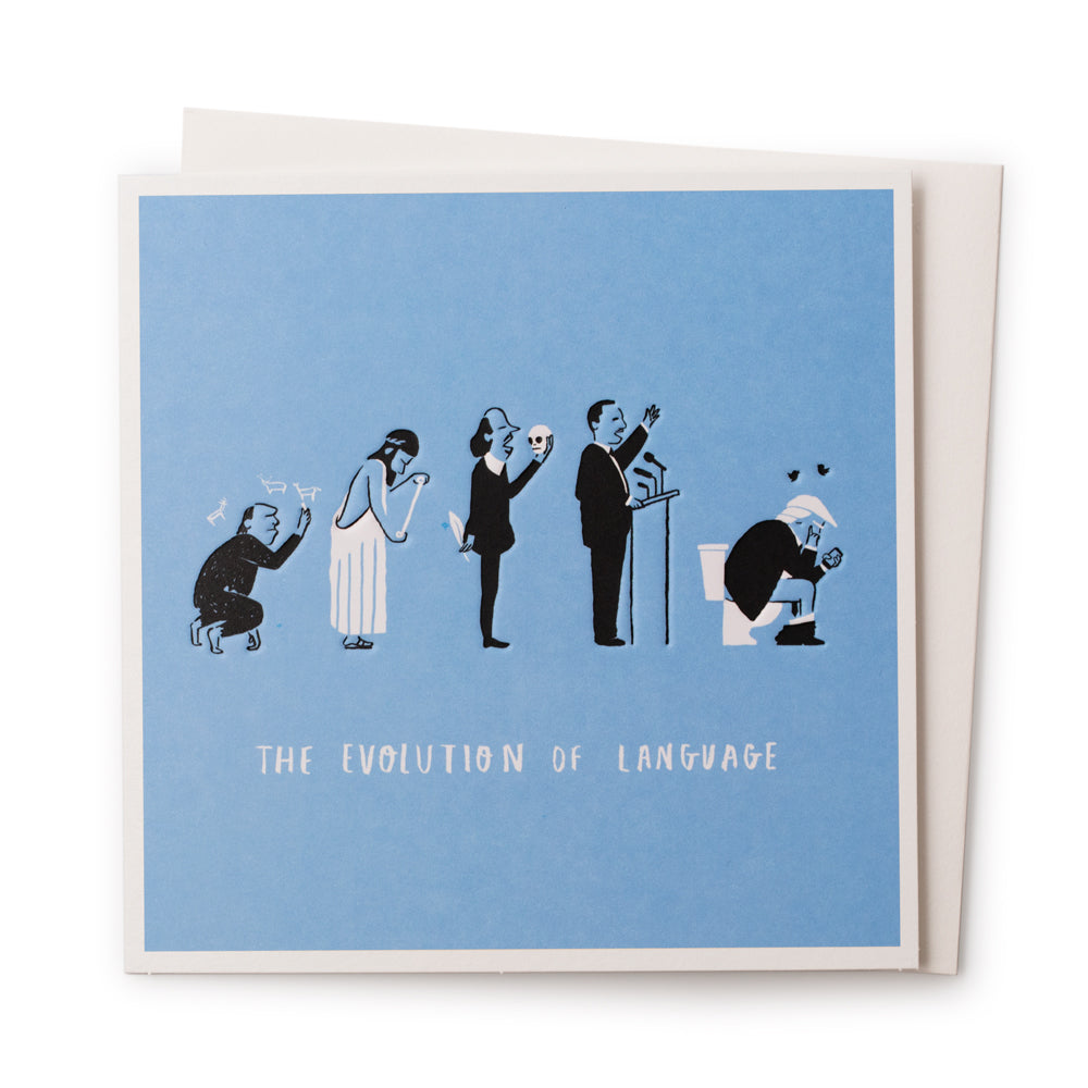 'The Evolution of Language ' Card