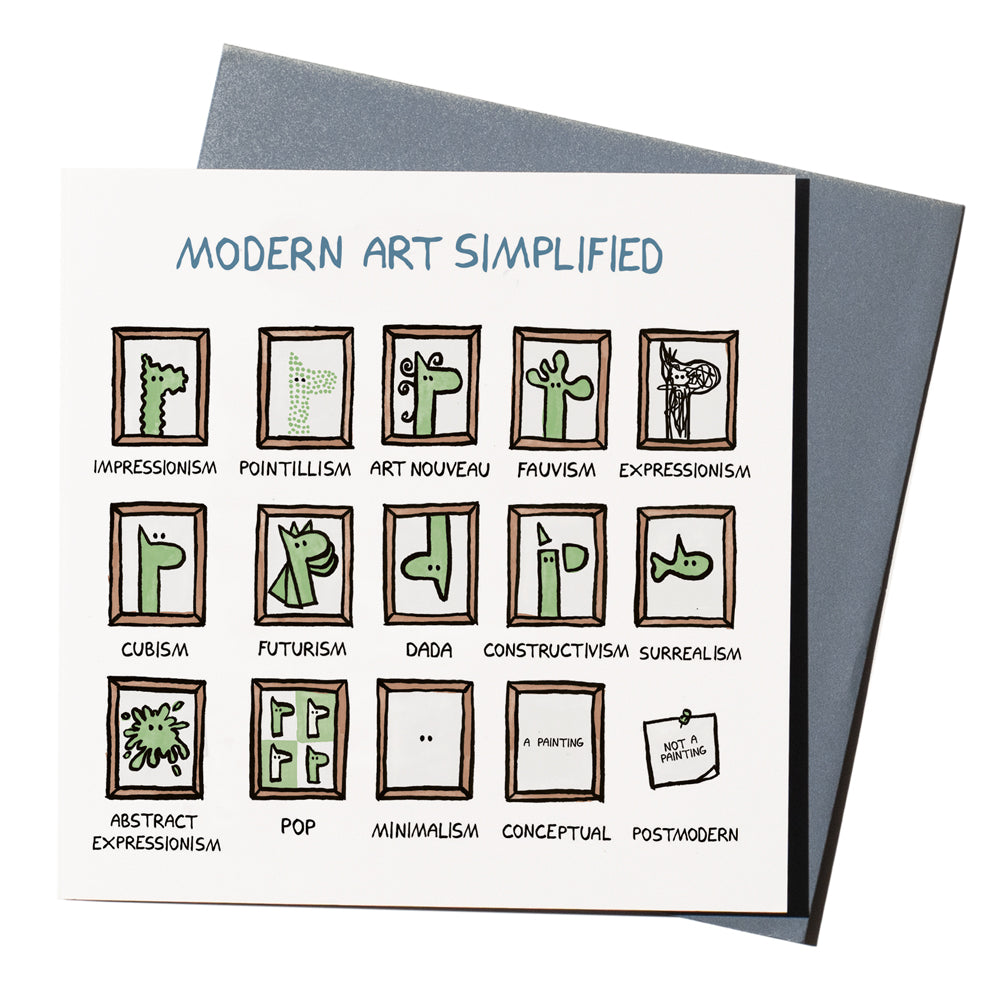 'Modern Art Simplified' Card