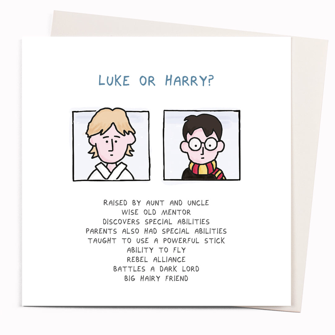 Luke Or Harry Card