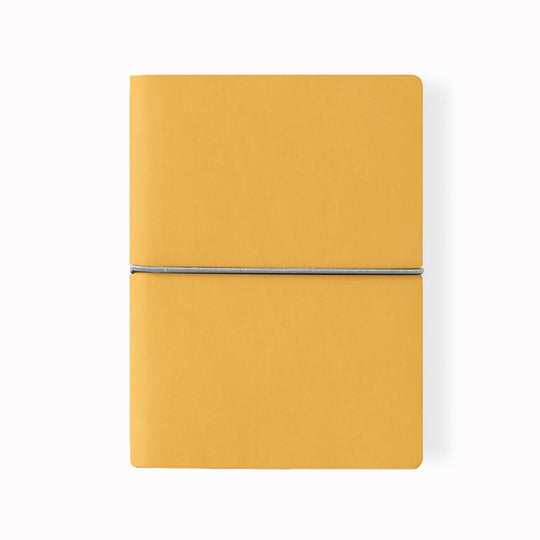 Yellow Classic Notebook from Ciak | A5 with elastic closure