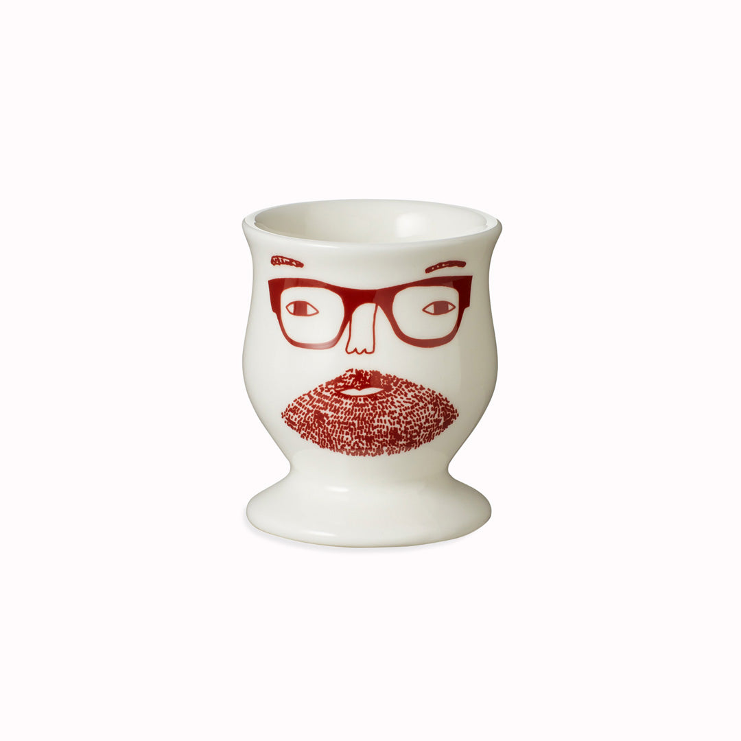 Beardy Johnny Egg Cup from Donna Wilson, Brighten your day and your breakfast table.