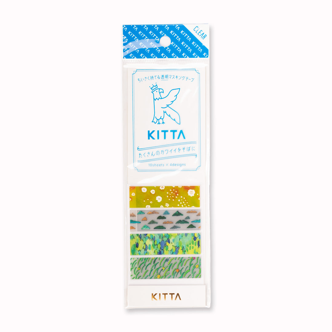Clear - Mountain Belt in packet | Kitta | Washi Tape from King Jim - Japanese Office Products