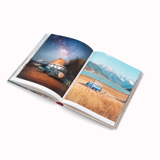 Example Spread The Getaways from Gestalten, a compendium of the world’s most fascinating vans and four-wheeled homes shows that home really is where you park it. Let the creative fit-outs inspire your own van-venture, and join the journey with illustrated maps