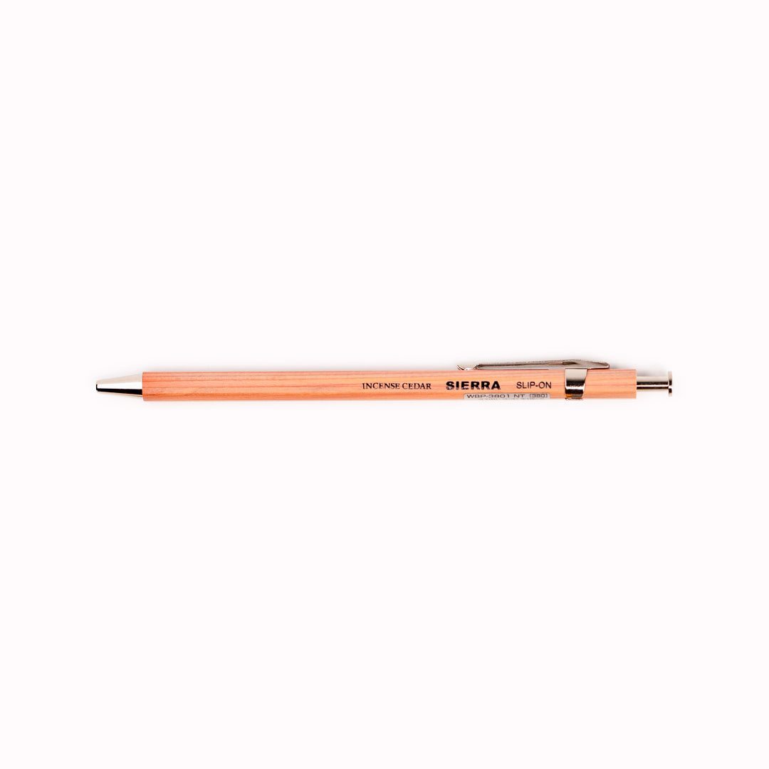 Natural - Sierra Mechanical Wooden Pen from Slip-On Inc - Japanese Pencil made from Incense Cedar