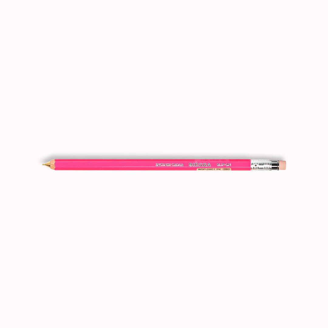 Pink  - Sierra Mechanical Wooden Pencil from Slip-On Inc - Japanese Pencil made from Incense Cedar