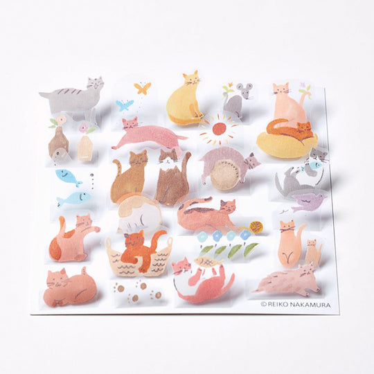 Cats | Hitotoki | Pop-up Stickers from King Jim - Japanese Office Products