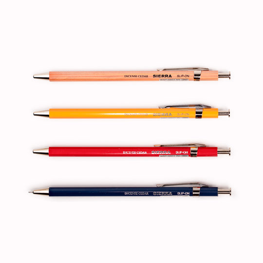 Sierra Mechanical Wooden Pen Collection from Slip-On Inc - Japanese Pencil made from Incense Cedar
