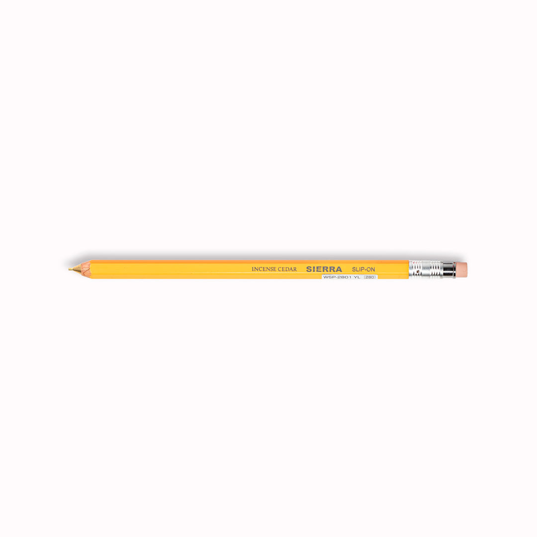 Yellow  - Sierra Mechanical Wooden Pencil from Slip-On Inc - Japanese Pencil made from Incense Cedar